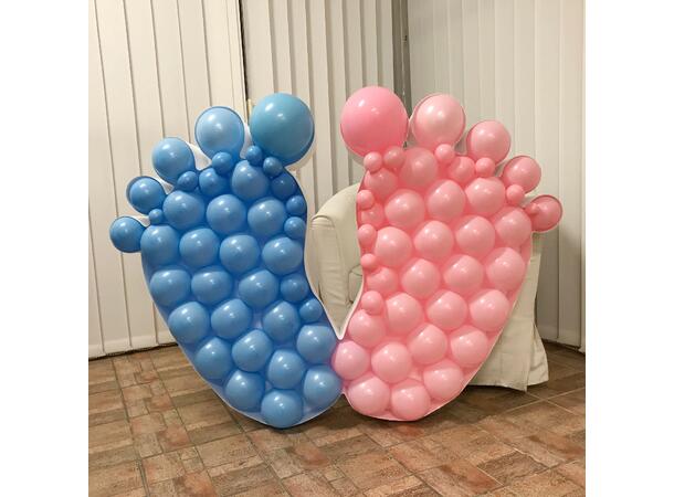 Mosaikkramme til ballonger - Baby Feet 1 Ramme i isopor/bølgepapp - 100cm høyde