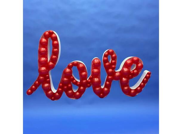 Mosaikkramme til ballonger - Love 1 Ramme i isopor/bølgepapp - 95cm høyde