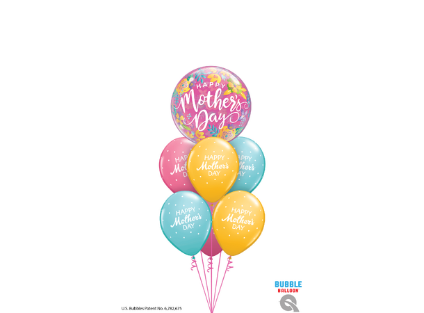 Mothers day Colorful Floral 1 Bubbleballong - 56cm (22")