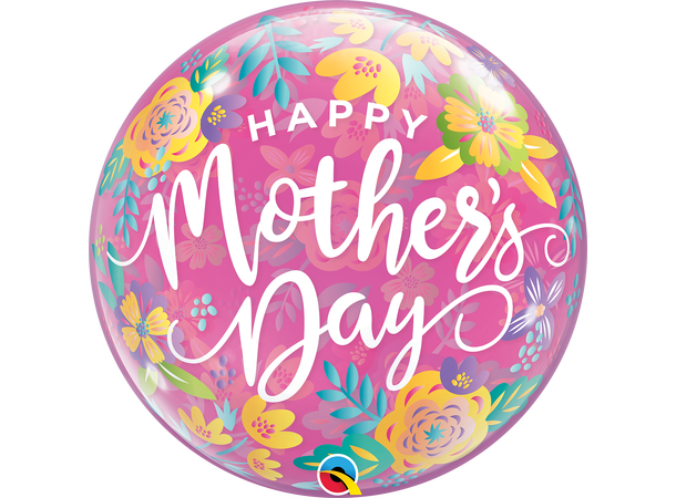 Mothers day Colorful Floral 1 Bubbleballong - 56cm (22")