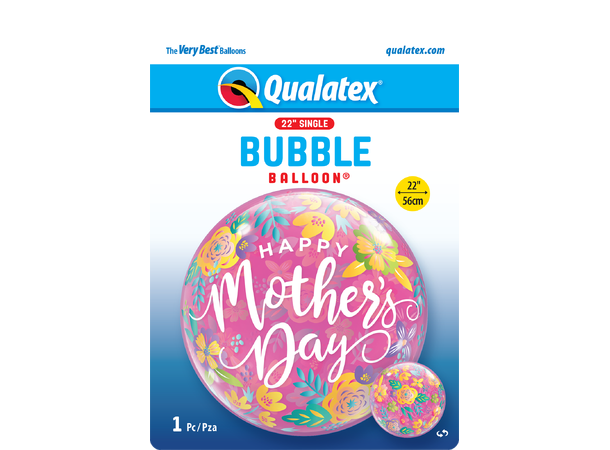 Mothers day Colorful Floral 1 Bubbleballong - 56cm (22")