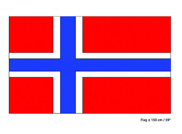 Norsk Flagg 1 Flagg i nylon - 90x150cm