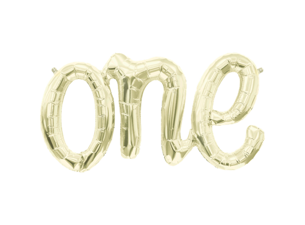 One Script - White Gold 1 Ballongord - 117cm - kun for luft