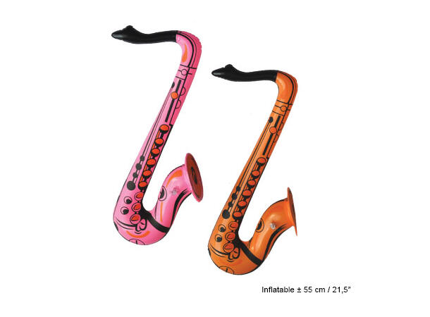 Oppblåsbare Saxofoner - ass farger 2 oppblåsbare Saxofoner