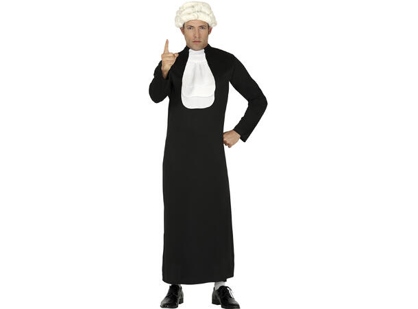 Prestekjole - m/krage - Sort 1 Herrekostyme - Str 48-50 (M) 