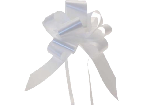 Pull bows: White 50 mm pakke med 20
