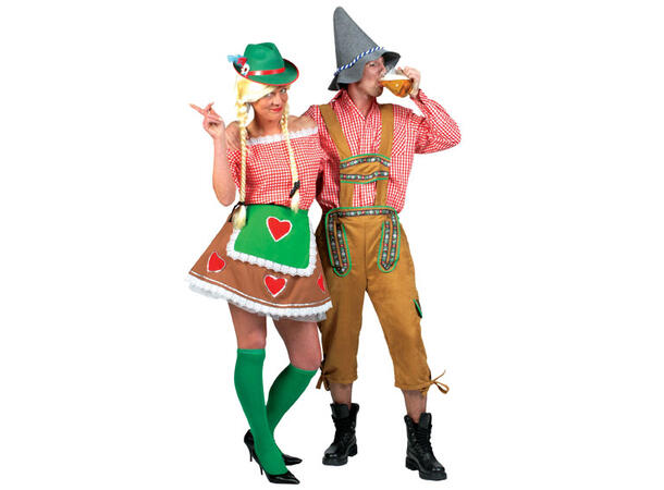 Skjorte - Oktoberfest - Rød/Hvit Ruter 1 Skjorte - Herre 