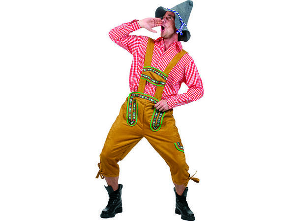 Skjorte - Oktoberfest - Rød/Hvit Ruter 1 Skjorte - Herre 