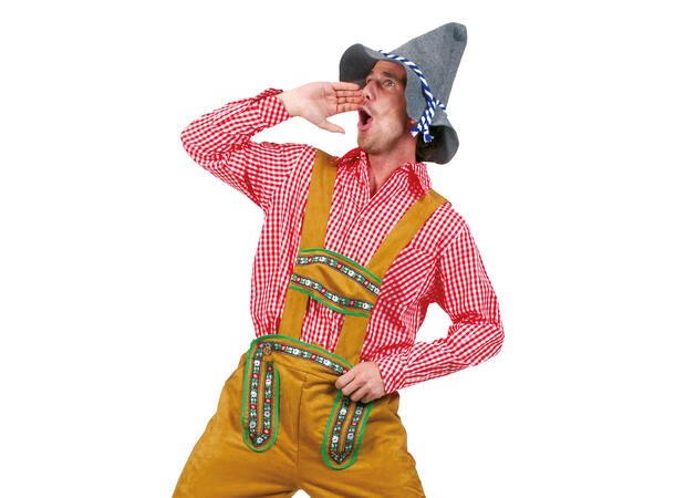 Skjorte - Oktoberfest - Rød/Hvit Ruter 1 Skjorte - Herre