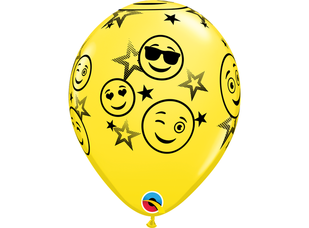 Smiling Stars 25 gummiballonger - 28cm (11")