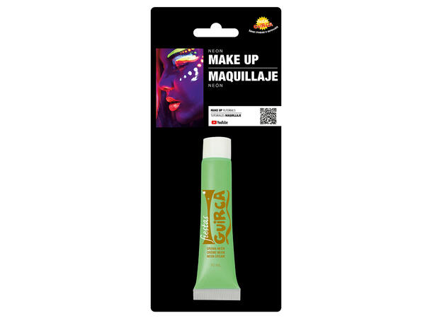 Sminke - Vannbasert - Neon Grønn 1 Tube - 10ml 
