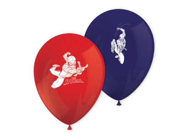 Spider-Man Crime Fighter 8 Gummiballonger med trykk - 30cm