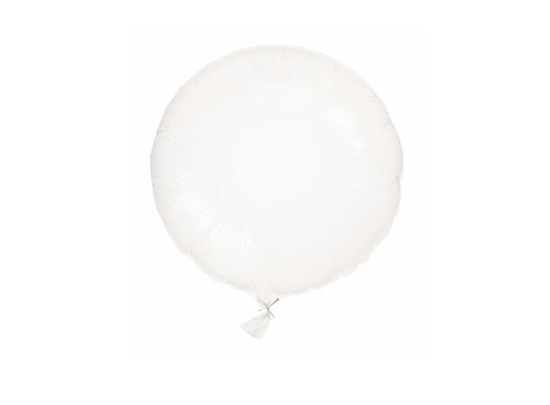 Transparent folieballong - Rund 1 Plastballong - 62cm (24")