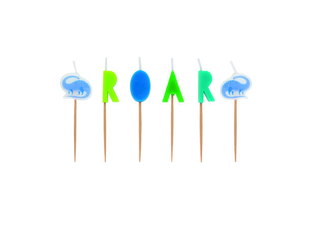 Blue & Green Dinosaur 6 Kakelys "ROAR"