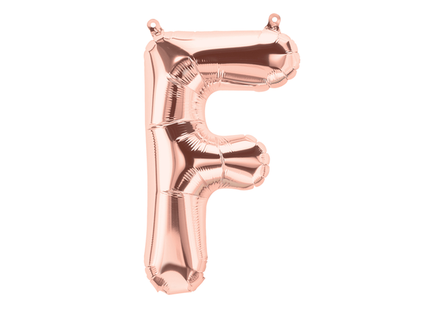 Bokstav F - Rose Gold 1 Folieballong - 86cm (34")