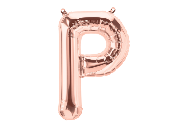 Bokstav P - Rose Gold 1 Folieballong - 86cm (34")