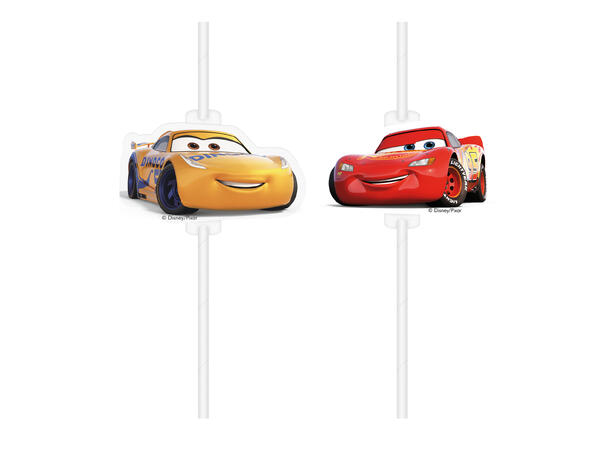 Cars 4 - Papirsugerør med merke