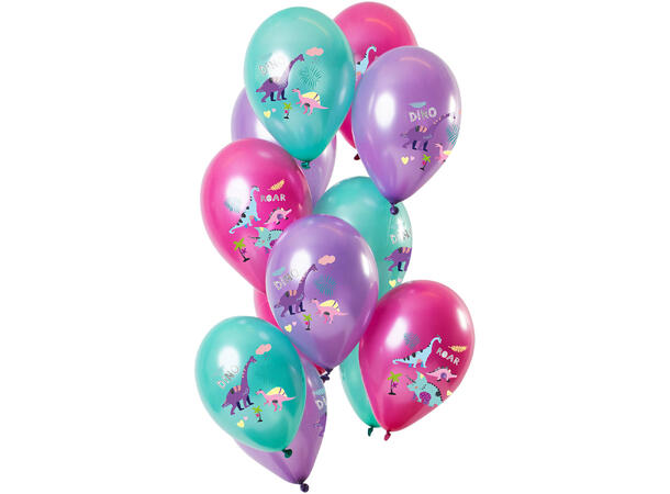 Dino Candy - Ballongbukett 12 Gummiballonger - 12" (30cm)