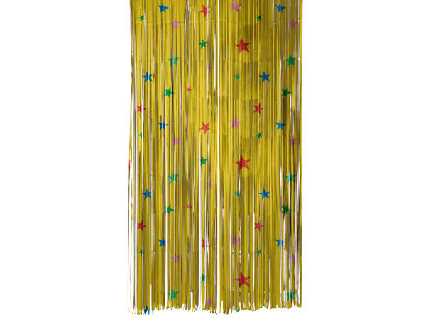 Dørgardin - Frynset - Retro Stars 1 Folie dørgardin - 2x1m