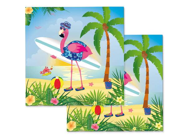 Flamingo 20 Lunchservietter - 33x33cm