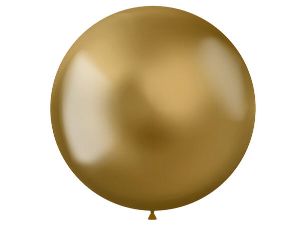 Intense Gold Metallic 5 Gummiballonger - 48cm (19")
