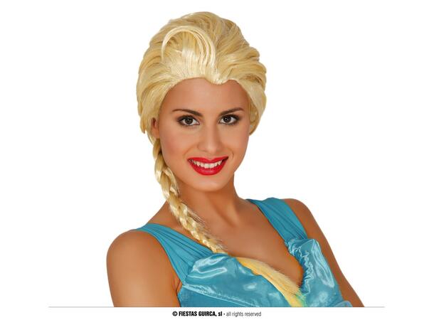 Isprinsesse parykk med hestehale 1 Parykk i boks 