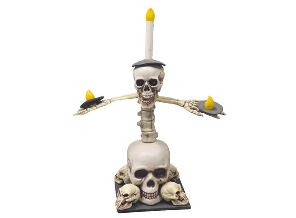 Kandelaber - Skjelettårn med Lys 1 Figur - 50cm - 3 x LR44 Batteri