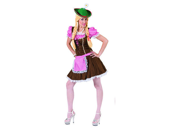 Kjole, Tyrol, Sexy - Oktoberfest - Rosa 1 Kjole