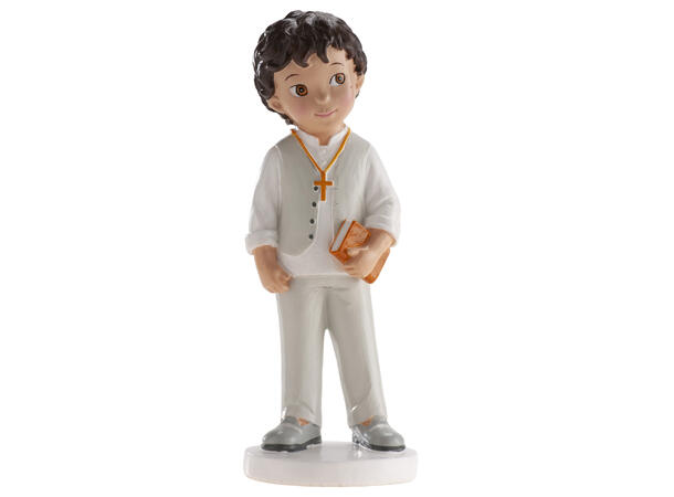 Konfirmasjon - Animert stil - Gutt 5 1 Kakefigur i plast - 16,6cm