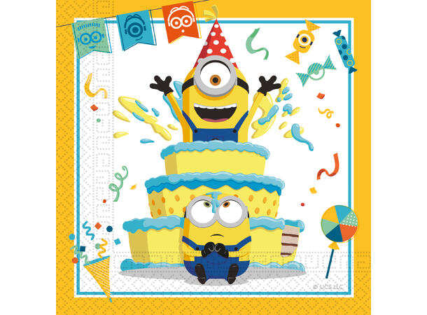 Minions - The Rise of Gru 20 Tolags papirservietter - 33x33cm