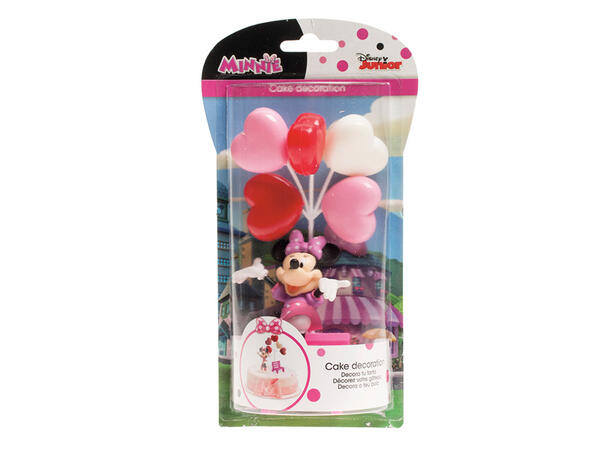 Minnie Mus - Kakedekorasjon 3 kakefigurer i plast 