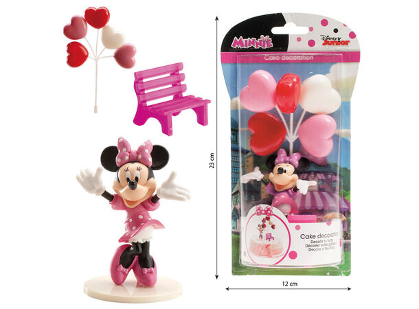 Minnie Mus - Kakedekorasjon 3 kakefigurer i plast