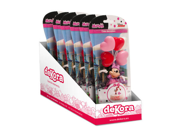 Minnie Mus - Kakedekorasjon 3 kakefigurer i plast 