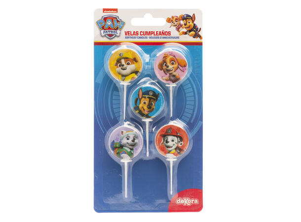 Paw Patrol - kakelys 5 runde kakelys på pinne