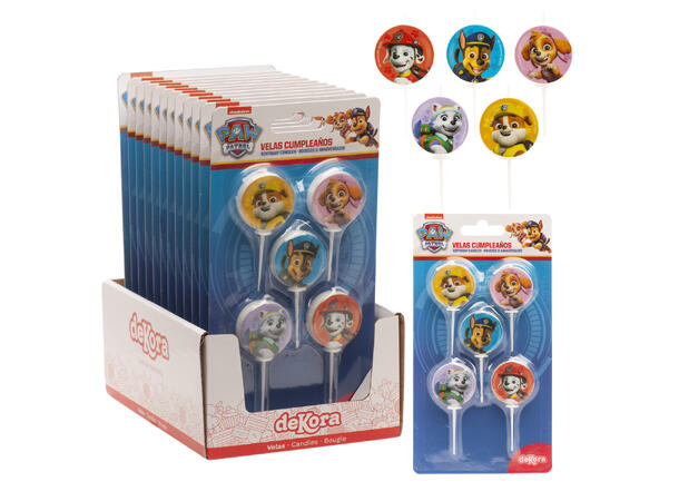 Paw Patrol - kakelys 5 runde kakelys på pinne