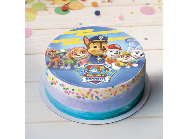 Paw Patrol 1 spiselig kakeskilt - 20cm