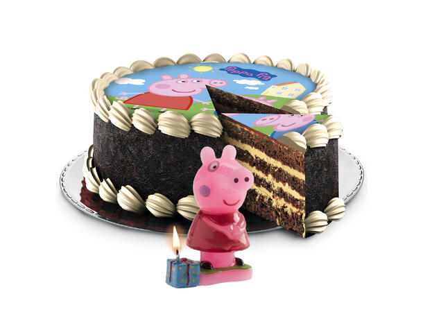 Peppa Gris 3D kakelys 1 Kakelys på fot - 8cm