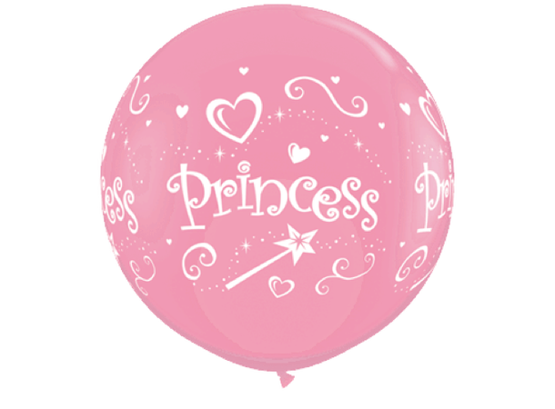 Princess Wrap 2 gummiballonger - 91cm (3ft)