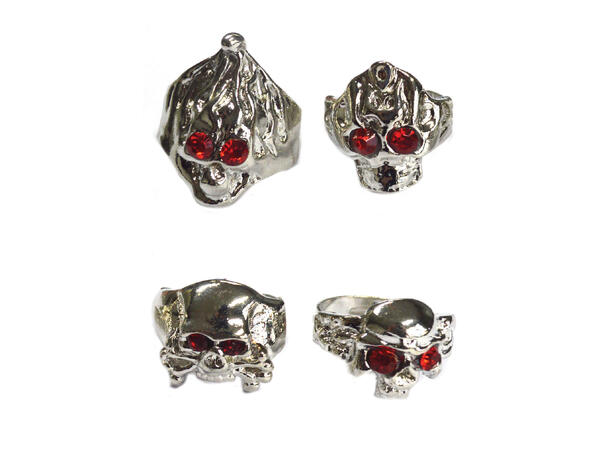 Ring - Hodeskalle - 4 Ulike 50 Ringer
