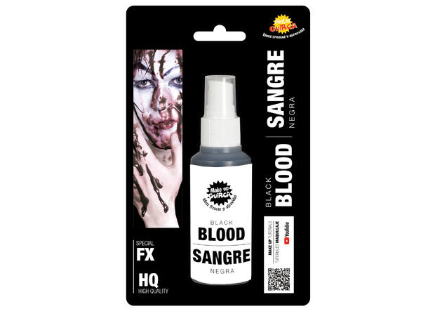 Sminke - Blod - Sort 1 Sprayflaske - 60ml 