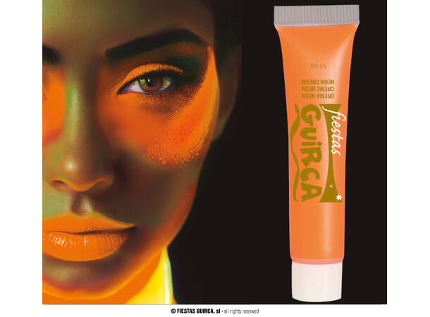 Sminke - Vannbasert - Neon Oransje 1 Tube - 10ml 