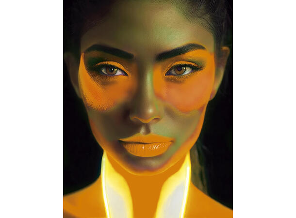 Sminke - Vannbasert - Neon Oransje 1 Tube - 10ml 