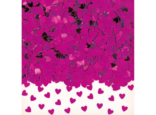 Sparkle Hearts Hot Pink 1 Pose foliekonfetti - 14g