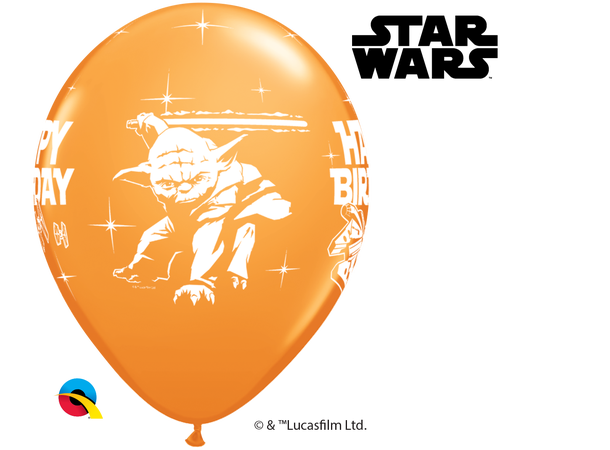 Star wars Birthday Asst. 25 gummiballonger - 28cm (11") 