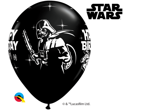 Star wars Birthday Asst. 25 gummiballonger - 28cm (11")