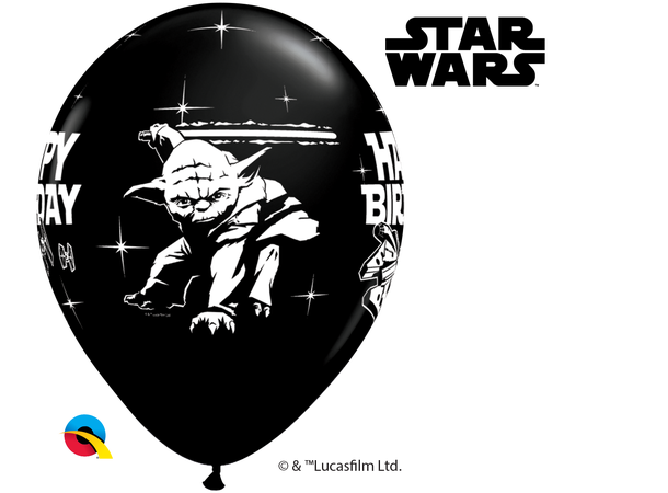 Star wars Birthday Asst. 25 gummiballonger - 28cm (11") 