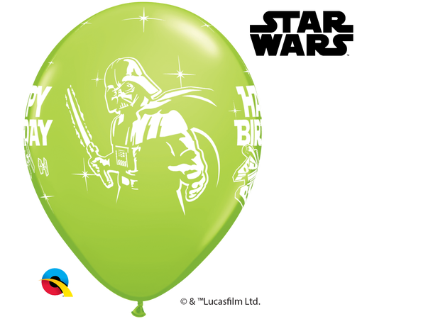 Star wars Birthday Asst. 25 gummiballonger - 28cm (11")