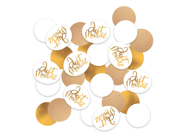 Wedding 1 Pose konfetti i papir/folie - 14g