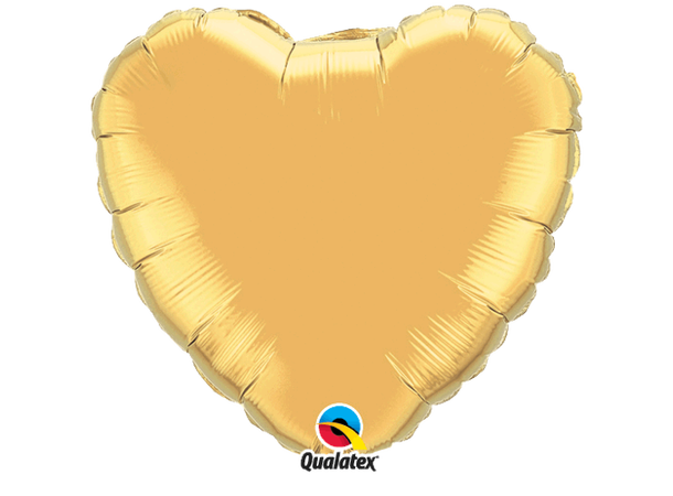 4H Gold (Bulk) 1 Folieballong - 10cm (4")
