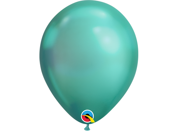 7R Chrome Green 100 gummiballonger - 18cm (7")